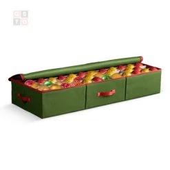 OSTO Underbed Christmas Ornament Storage Box Stores Up to 120 Holiday Ornaments of 3 in; Non-Woven Fabric with Carry Handles 13 OSTO Underbed Christmas Ornament Storage Box Stores Up to 120 Holiday Ornaments of 3 in; Non-Woven Fabric with Carry Handles -Christmas Storage Sales GUEST 014e26fe eb58 4860 9315 63e170485ccf