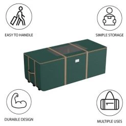 Hastings Home Premium Rolling Soft-Sided Canvas Christmas Tree Bag - Green/Gold -Christmas Storage Sales GUEST 11cddbe2 3564 4a65 9ad6 8fad05daca8c
