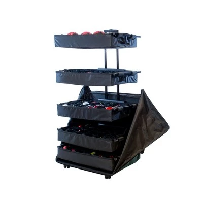 Northlight 5-Tray Telescopic Christmas Ornament Storage Bag - Holds up to 120 Ornaments 6 Northlight 5-Tray Telescopic Christmas Ornament Storage Bag - Holds up to 120 Ornaments - Image 4