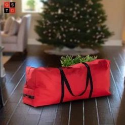 OSTO Premium Rolling 600D Tear Proof Artificial Christmas Tree Storage Bag for Disassembled Trees up to 7.5 Feet 48x15x20 Inch -Christmas Storage Sales GUEST 15c4095a aa38 4472 9811 e24fc5aedfec