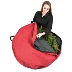 TreeKeeper Santa's Bag 36" Direct Suspend Wreath Storage Bag