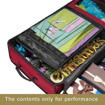 Rolling Wrapping Paper Storage Organizer-Ultimate Present Wrap Station on Wheels- Holds Holiday Gift Bags, 30-40" Rolls, Bows by Hastings Home 6 Rolling Wrapping Paper Storage Organizer-Ultimate Present Wrap Station on Wheels- Holds Holiday Gift Bags, 30-40" Rolls, Bows by Hastings Home - Image 4