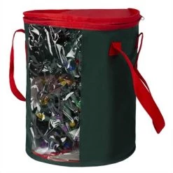 Home Basics Textured PVC Christmas Light Storage Bag, Green -Christmas Storage Sales GUEST 1c50ec92 a500 4ae3 9c23 82a5414ae1eb
