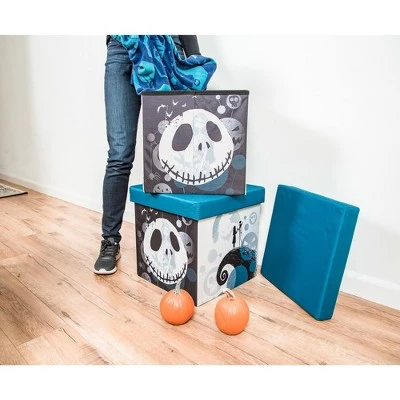 Ukonic Disney The Nightmare Before Christmas Jack & Sally Storage Bins | Set of 2 6 Ukonic Disney The Nightmare Before Christmas Jack & Sally Storage Bins | Set of 2 - Image 4