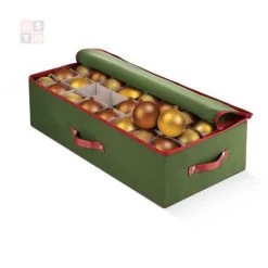 OSTO Underbed Christmas Ornament Storage Box Stores Up to 64 Holiday Ornaments of 3 in; Non-Woven Fabric with handles and 2-way zipper 13 OSTO Underbed Christmas Ornament Storage Box Stores Up to 64 Holiday Ornaments of 3 in; Non-Woven Fabric with handles and 2-way zipper -Christmas Storage Sales GUEST 205c8fa7 597a 4629 a0be 32434295547c