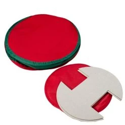 Northlight 12â Red and Green Christmas Light Storage Organizer with Clear Window