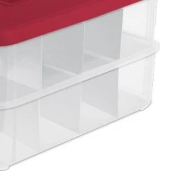 Sterilite 24 Compartment Stack and Carry Christmas Ornament Storage Box -Christmas Storage Sales GUEST 268f5a02 7c44 490e 88d3 a4dc5ee6d286