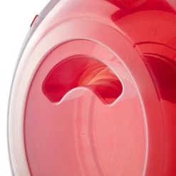 Sterilite Clear Lid Nesting Storage Christmas Holiday Wreath Box, Red