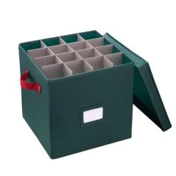 Hastings Home Holiday Ornament Storage Box Organizer With Individual Compartments and Adjustable Dividers - Green 13 Hastings Home Holiday Ornament Storage Box Organizer With Individual Compartments and Adjustable Dividers - Green -Christmas Storage Sales GUEST 2ac26277 8410 4821 be02 5d09ad121981