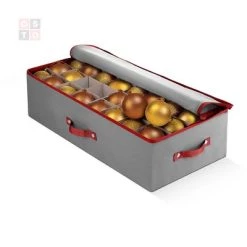 OSTO Underbed Christmas Ornament Storage Box Stores Up to 64 Holiday Ornaments of 3 in; Non-Woven Fabric with handles and 2-way zipper 14 OSTO Underbed Christmas Ornament Storage Box Stores Up to 64 Holiday Ornaments of 3 in; Non-Woven Fabric with handles and 2-way zipper -Christmas Storage Sales GUEST 336c11a1 cefe 4dd5 98c3 d9bb36753685