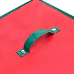 Hastings Home Wrapping Paper Upright Storage Box With Lid and Handles - Red -Christmas Storage Sales GUEST 370957a5 be86 4132 a649 db2473a2b579