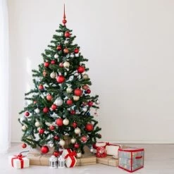 Northlight 12" Transparent Zip Up Christmas Storage Box- Holds 27 Ornaments