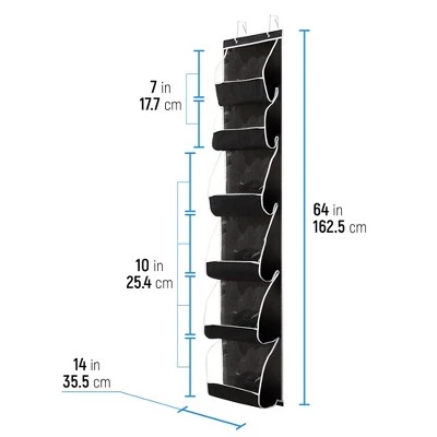OSTO Over-The-Door Hanging Purse Organizer with 6 Pockets; Closet Handbag Holder and Organizer 64 Inch 5 OSTO Over-The-Door Hanging Purse Organizer with 6 Pockets; Closet Handbag Holder and Organizer 64 Inch - Image 3