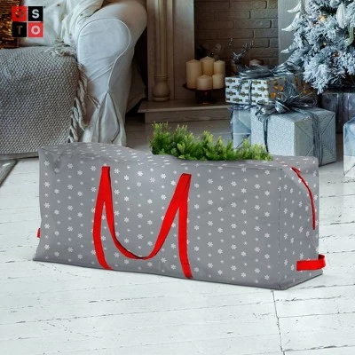 OSTO Artificial Christmas Tree Storage Bag for Disassembled Trees Up to 9 ft.; Has Shoulder Straps, 2-Way Zipper, and Card Slot, Waterproof Polyester 5 OSTO Artificial Christmas Tree Storage Bag for Disassembled Trees Up to 9 ft.; Has Shoulder Straps, 2-Way Zipper, and Card Slot, Waterproof Polyester - Image 3
