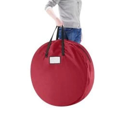 Hastings Home Round Wreath Storage Bag With Handles - 36", Red 9 Hastings Home Round Wreath Storage Bag With Handles - 36", Red -Christmas Storage Sales GUEST 4c73c178 9805 48fc b4a4 7056cf7c4787