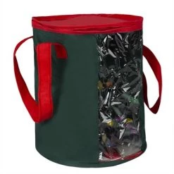Home Basics Textured PVC Christmas Light Storage Bag, Green -Christmas Storage Sales GUEST 506f2367 82e7 4f1d 8a08 bc794fd75aa1
