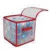 Northlight 12.5" Transparent Zip Up Christmas Storage Box - Holds 64 Ornaments -Christmas Storage Sales GUEST 6166c544 9159 428b b1a7 0aecd897c586