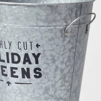 'Freshly Cut Holiday Greens' Front Porch Christmas Decorative Metal Bucket - Wondershop™ 1 'Freshly Cut Holiday Greens' Front Porch Christmas Decorative Metal Bucket - Wondershop™