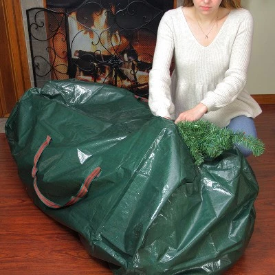 Northlight 56" Green and Red Artificial Christmas Tree Storage Bag 4 Northlight 56" Green and Red Artificial Christmas Tree Storage Bag - Image 2