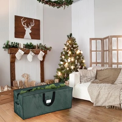 Hastings Home Christmas Tree Storage Bag for up to 7.5-ft. Artificial Trees - Green 5 Hastings Home Christmas Tree Storage Bag for up to 7.5-ft. Artificial Trees - Green - Image 3