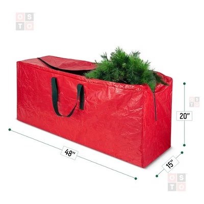 OSTO Waterproof Artificial Christmas Tree Storage Bag for Disassembled Trees up to 7.5 Feet 48x15x20 Inch 4 OSTO Waterproof Artificial Christmas Tree Storage Bag for Disassembled Trees up to 7.5 Feet 48x15x20 Inch - Image 2