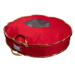 36in Wreath Bag with Window Red - Simplify -Christmas Storage Sales GUEST 6faf49c5 bf5d 4f19 9a8c d1817e188abd 1