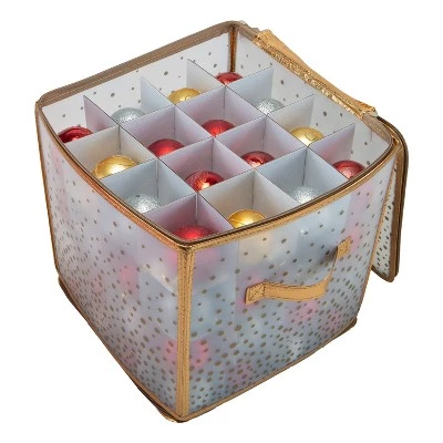 Ornament Storage Organizer Holds 64 2.25in Ornaments Gold- Simplify 5 Ornament Storage Organizer Holds 64 2.25in Ornaments Gold- Simplify - Image 3