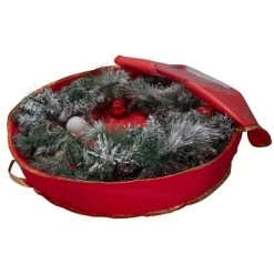 30in Wreath Bag with Window Red - Simplify -Christmas Storage Sales GUEST 740ba2e3 5373 4aeb b1c2 94d7f7b1918e