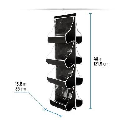 OSTO Hanging Purse Organizer; 2-Sided, 8 Pockets, Swivel Hook; Closet Handbag Holder and Organizer for 8 Purses 5 OSTO Hanging Purse Organizer; 2-Sided, 8 Pockets, Swivel Hook; Closet Handbag Holder and Organizer for 8 Purses - Image 3