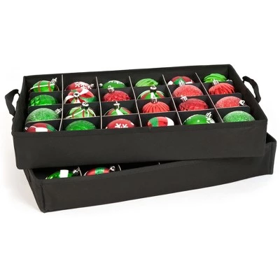 Northlight 2-Tray Red Christmas Ornament Storage Bag - Holds up to 48 Ornaments 7 Northlight 2-Tray Red Christmas Ornament Storage Bag - Holds up to 48 Ornaments - Image 5