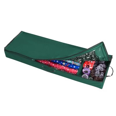 Hastings Home Low-Profile Wrapping Paper Storage Organizer - Green 5 Hastings Home Low-Profile Wrapping Paper Storage Organizer - Green - Image 3