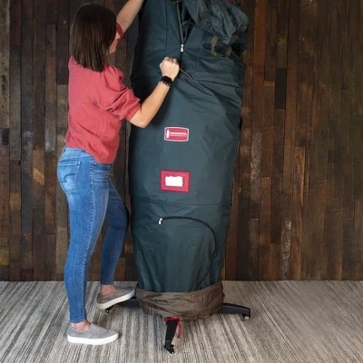 Northlight Large Adjustable Upright Christmas Tree Protective Storage Bag W/ 2 Way Rolling - Hold Up To 9' Trees 9 Northlight Large Adjustable Upright Christmas Tree Protective Storage Bag W/ 2 Way Rolling - Hold Up To 9' Trees - Image 7