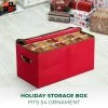 OSTO Christmas Ornament Storage Box Stores Up to 54 Holiday Ornaments of 4” Non-Woven Fabric with Carry handles, 2-way zipper, and Card Slot 1 OSTO Christmas Ornament Storage Box Stores Up to 54 Holiday Ornaments of 4” Non-Woven Fabric with Carry handles, 2-way zipper, and Card Slot -Christmas Storage Sales GUEST 8bd6a83d 8142 4a14 9168 3be8b6d426b5