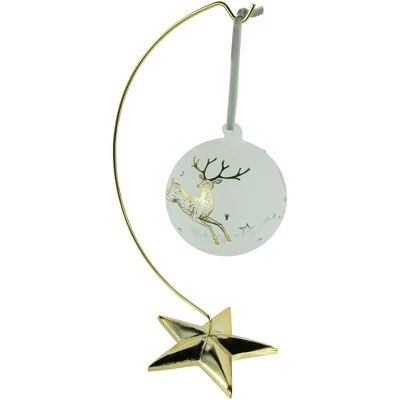 Northlight 12.50" Gold Star Christmas Ornament Holder 4 Northlight 12.50" Gold Star Christmas Ornament Holder - Image 2