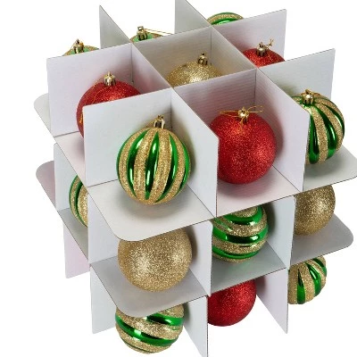 Ornament Storage Organizer Holds 27 4in Ornaments Gold- Simplify 4 Ornament Storage Organizer Holds 27 4in Ornaments Gold- Simplify - Image 2