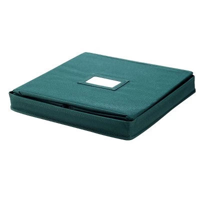 Hastings Home Holiday Ornament Storage Box Organizer With Individual Compartments and Adjustable Dividers - Green 6 Hastings Home Holiday Ornament Storage Box Organizer With Individual Compartments and Adjustable Dividers - Green - Image 4