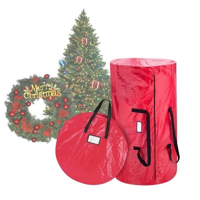 Hastings Home Tree and Wreath Storage Bag Set 8 Hastings Home Tree and Wreath Storage Bag Set - Image 6