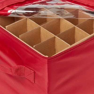 Christmas Ornament Storage Bag Red - Wondershop™ 3 Christmas Ornament Storage Bag Red - Wondershop™ - Image 2