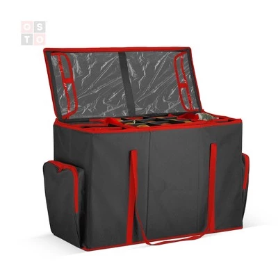 OSTO Christmas Ornament Storage Container Fits 73 Ornaments Plus Room For Figurines. Extra-Strong 600D Polyester Waterproof and Tearproof 8 OSTO Christmas Ornament Storage Container Fits 73 Ornaments Plus Room For Figurines. Extra-Strong 600D Polyester Waterproof and Tearproof - Image 6