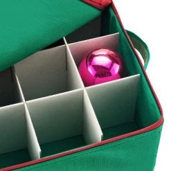 DTX Intl Ornament Storage Box - Holiday Organizer with 75 Compartments, Dividers for Christmas Bulbs and Decorations, and Zip-Up Lid by Tiny Tim Totes (Green) 12 DTX Intl Ornament Storage Box - Holiday Organizer with 75 Compartments, Dividers for Christmas Bulbs and Decorations, and Zip-Up Lid by Tiny Tim Totes (Green) -Christmas Storage Sales GUEST 9cfd3cea d5e6 4418 8090 7aa6987a2f86
