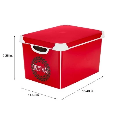 Simplify Ornament Tote Organizer Red 9 Simplify Ornament Tote Organizer Red - Image 8