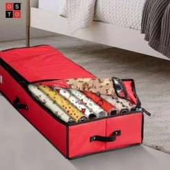 OSTO Premium Underbed Wrapping Paper Organizer with Interior Pockets Fits 18-24 40” Rolls. 600D Oxford Polyester Tear Proof Material 11 OSTO Premium Underbed Wrapping Paper Organizer with Interior Pockets Fits 18-24 40” Rolls. 600D Oxford Polyester Tear Proof Material -Christmas Storage Sales GUEST a069f4da 1a4e 45cc 9acc c36cf9828e40