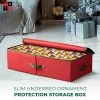 OSTO Underbed Christmas Ornament Storage Box Stores Up to 64 Holiday Ornaments of 3 in; Non-Woven Fabric with handles and 2-way zipper 1 OSTO Underbed Christmas Ornament Storage Box Stores Up to 64 Holiday Ornaments of 3 in; Non-Woven Fabric with handles and 2-way zipper -Christmas Storage Sales GUEST a19d9c3b 83ef 4b3a 8938 34b4fb31c87a