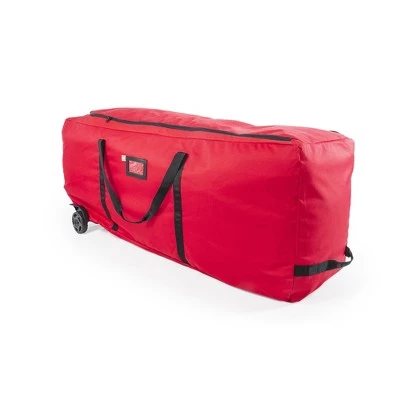 Northlight 56" Red EZ Roller Christmas Tree Storage Bag with Wheels 4 Northlight 56" Red EZ Roller Christmas Tree Storage Bag with Wheels - Image 2