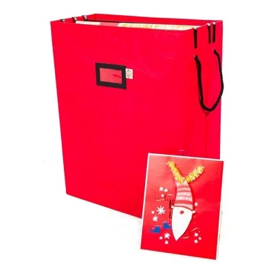 TreeKeeper Gift Bag and Tissue Paper Storage Box Red 4 TreeKeeper Gift Bag and Tissue Paper Storage Box Red - Image 2