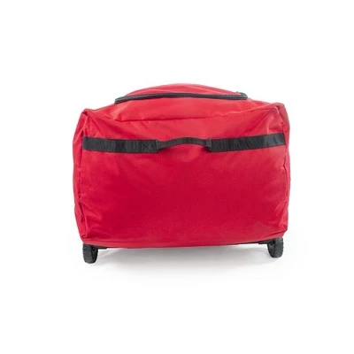 Northlight 56" Red EZ Roller Christmas Tree Storage Bag with Wheels 6 Northlight 56" Red EZ Roller Christmas Tree Storage Bag with Wheels - Image 4