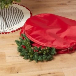 30" Christmas Wreath Storage Bag Red - Wondershop™