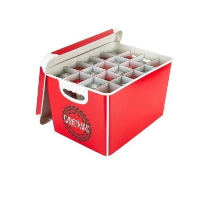 Simplify Ornament Tote Organizer Red 5 Simplify Ornament Tote Organizer Red - Image 4