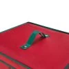 Hastings Home Wrapping Paper Upright Storage Box for 20 Rolls of 40" Gift Wrap With Lid, Dividers and Handles - Red With Green Handles -Christmas Storage Sales GUEST a953877c b906 442f ab22 55d9aeede171
