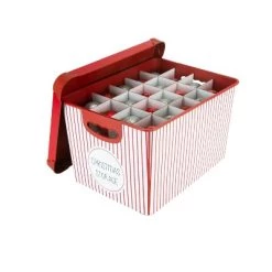 Simplify Ornament Tote Organizer Red Striped 12 Simplify Ornament Tote Organizer Red Striped -Christmas Storage Sales GUEST aad10ffa 2235 43e6 900c b626771f6e33